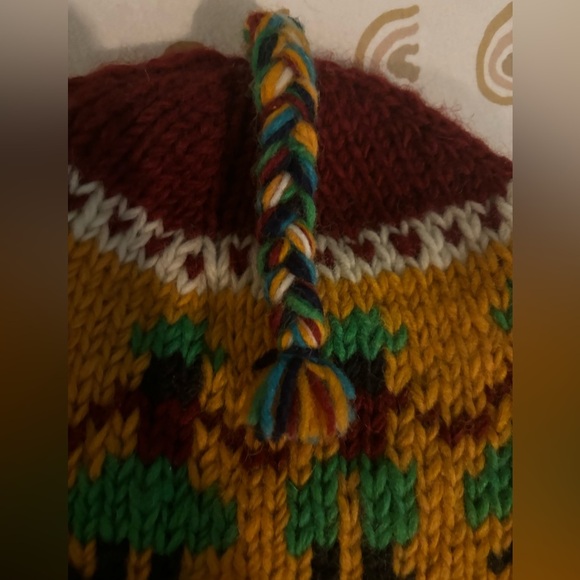 Himalayan Handicraft Centre 100% Wool Handmade in Nepal Ear Flap Unisex Hat - Picture 2 of 5